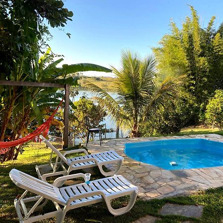 Casa Com Piscina Fundo Pra Represa E Ar Condicionado Casinhabrancadevaranda Ijaci Exteriör bild