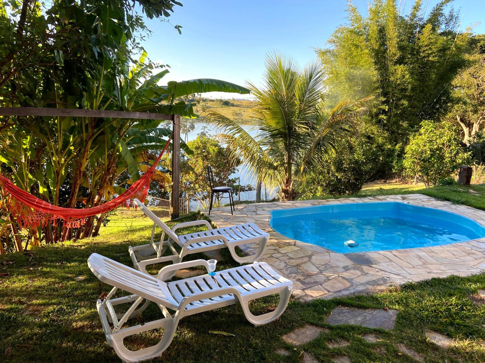 Casa Com Piscina Fundo Pra Represa E Ar Condicionado Casinhabrancadevaranda Ijaci Exteriör bild