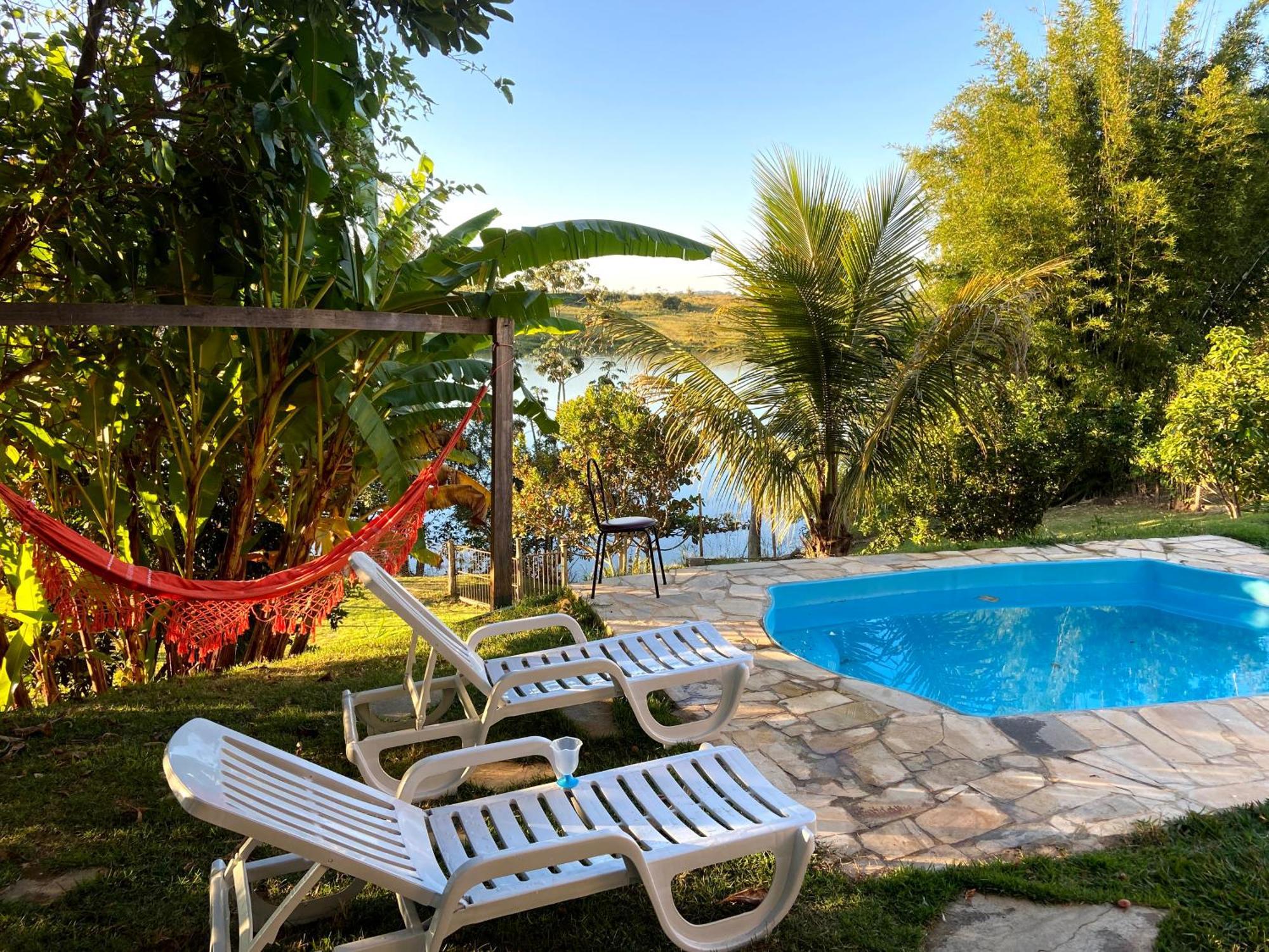 Casa Com Piscina Fundo Pra Represa E Ar Condicionado Casinhabrancadevaranda Ijaci Exteriör bild