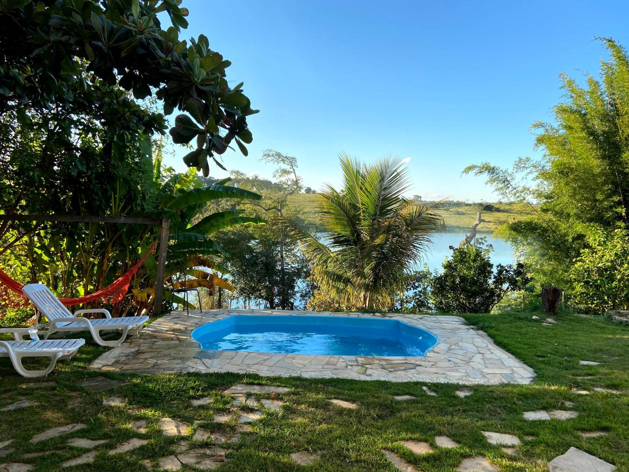 Casa Com Piscina Fundo Pra Represa E Ar Condicionado Casinhabrancadevaranda Ijaci Exteriör bild