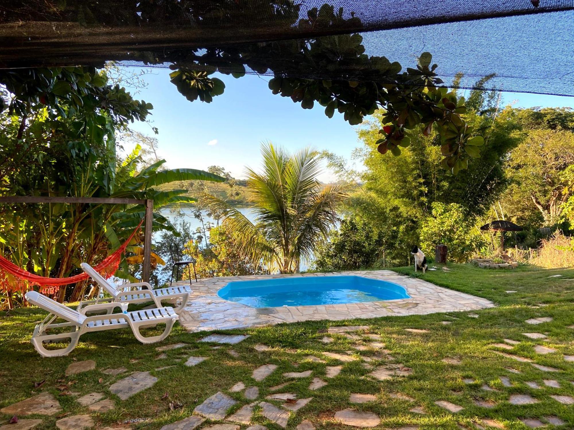 Casa Com Piscina Fundo Pra Represa E Ar Condicionado Casinhabrancadevaranda Ijaci Exteriör bild