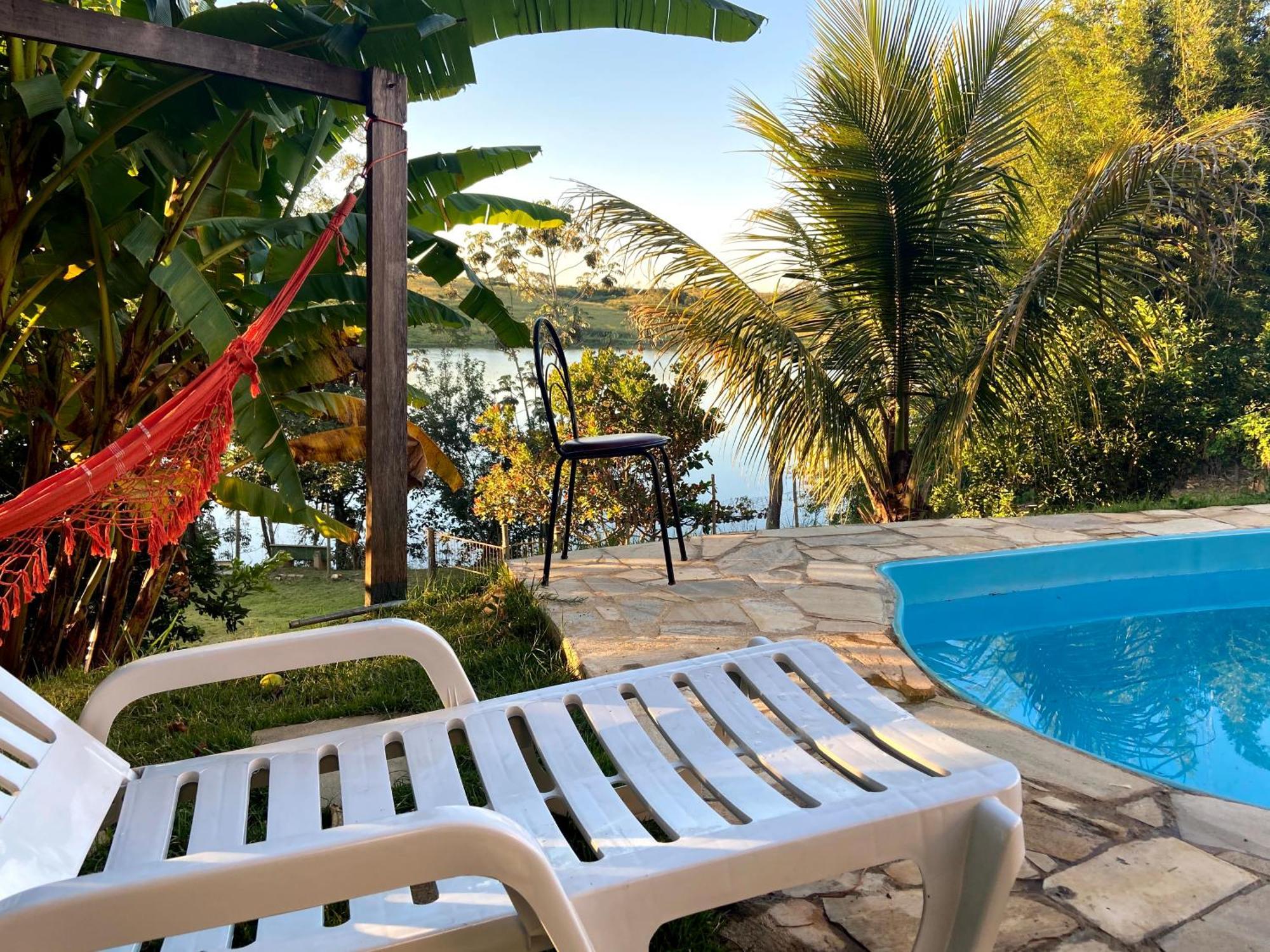 Casa Com Piscina Fundo Pra Represa E Ar Condicionado Casinhabrancadevaranda Ijaci Exteriör bild
